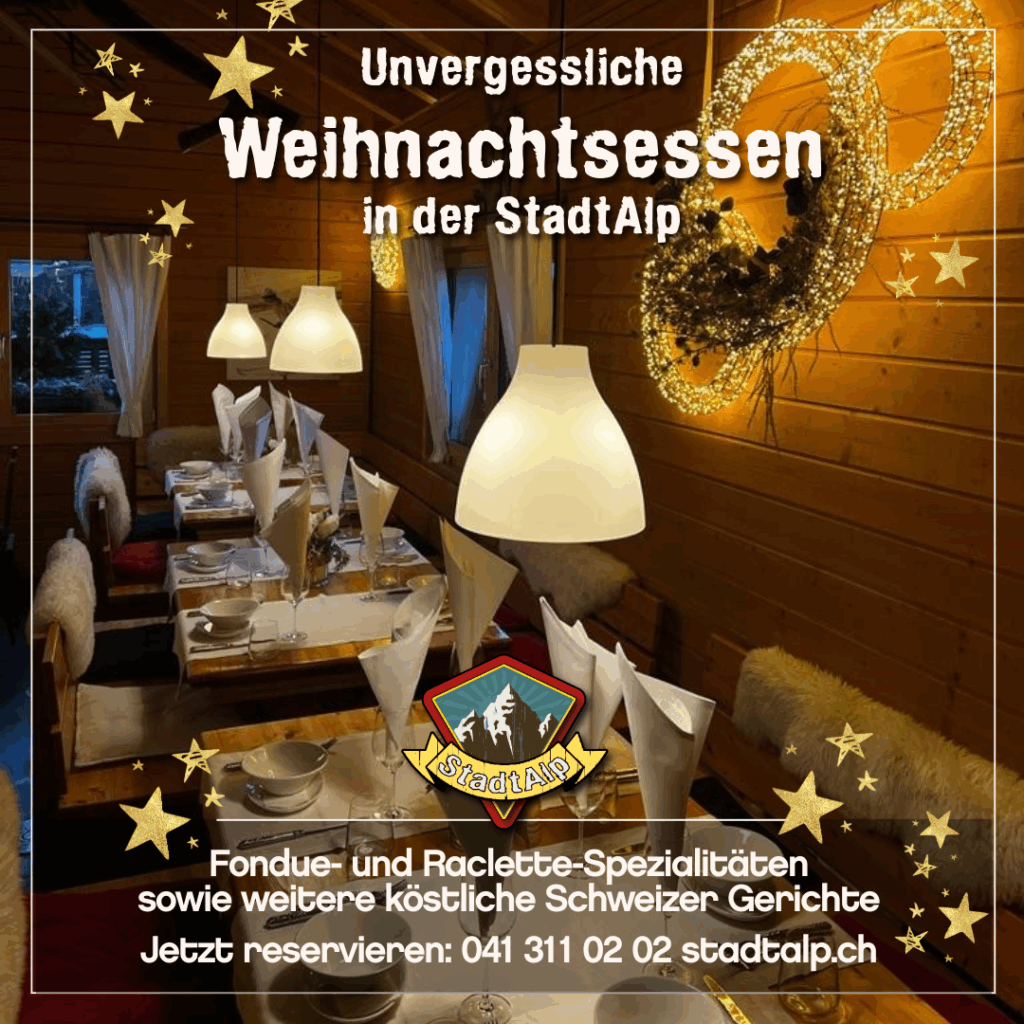 Unvergessliche Weihnachtsessen in der StadtAlp
