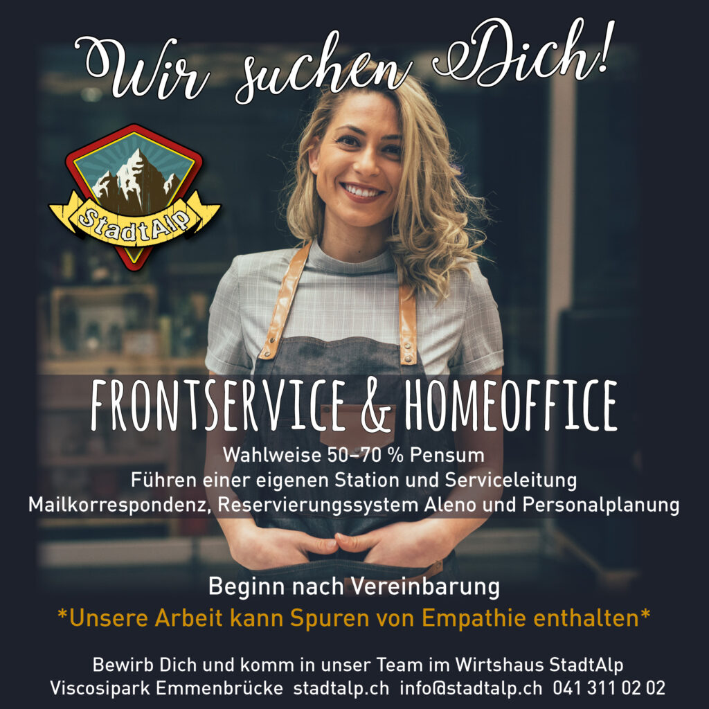 🍽️ Frontservice & Homeoffice