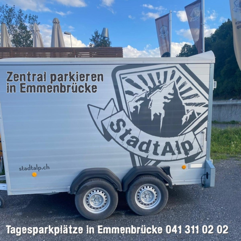 Zentral parkieren in Emmenbrücke – Tagesparkplätze bei der StadtAlp